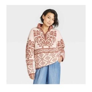Knox Rose Mock Turtleneck Quarter Zip